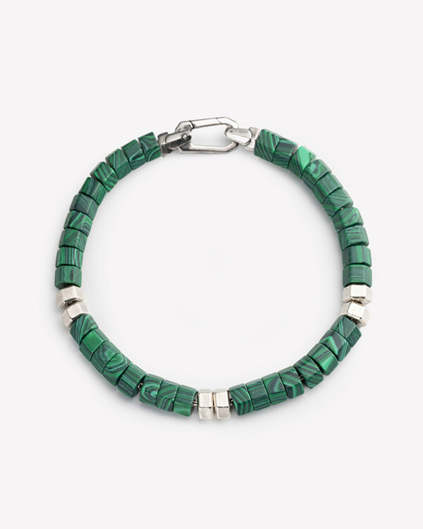 Bracciale Hexagon Malachite