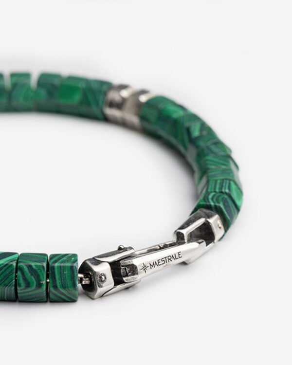 Bracciale Hexagon Malachite dettaglio