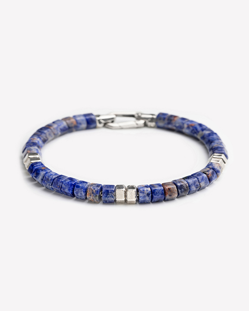 Bracciale Hexagon Sodalite frontale