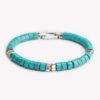 Bracciale Hexagon turchese frontale