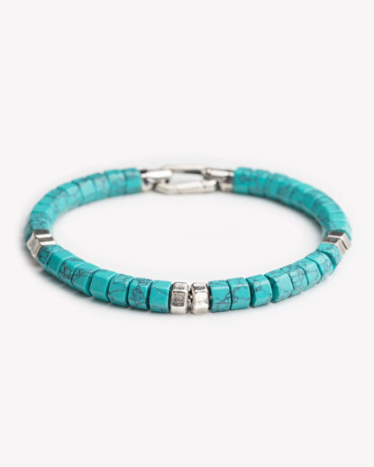 Turquoise front Hexagon bracelet