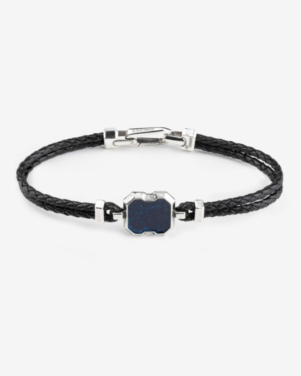 Bracciale cordino kraken chiuso blu