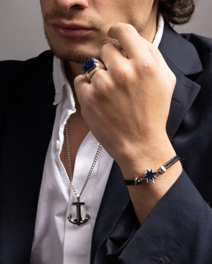 Asteria bracelet worn by men